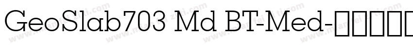 GeoSlab703 Md BT-Med字体转换